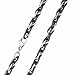 Two Tone Black & White Double Cable Chain title=