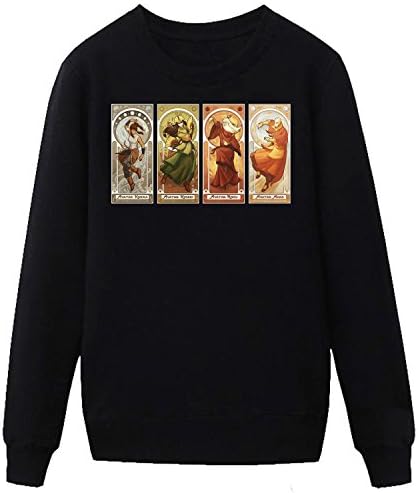 HDKK Men's Avatar The Last Legend Airbender Of Korra Aang Sweatshirts black S