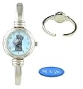Girls Me To You Watch with Bangle Style Strap and Blue Dial
