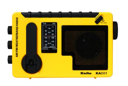 Kaito Electronics Inc. KA001 Portable Hand-Crank AM, FM, NOAA Radio