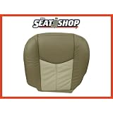 03 04 05 06 GMC Yukon Denali XL 2Tone Tan Leather Seat Cover LH bottom by The Seat Shop
