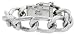 Gent's Sterling Silver 9/16 (15 mm) Wide, Hand Made Cuban Link Bracelet,