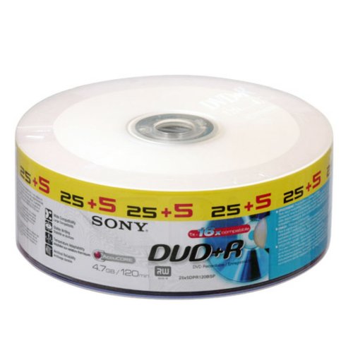 Sony DVD+R 4.7GB Spindle 120min 30er Spindel Preisvergleich