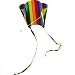 Hengda Kite For Kids 31-Inch Rainbow Parafoil Kite