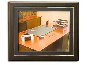 24kt Gold Tooled & Leather 8 x 10 Photo Frame