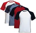 Fruit of the loom short sleeve baseball t-shirt