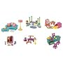 Dora the Explorer Talking Dollhouse Multi Pack Furniture Set - Playroom, Bedroom, Living Room, Kitchen, Bathroom and Pet Set (Packaged in White Box - See Picture)