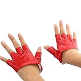 Great Value Other Fitness Exercises Half Fingers Mighty Grip Gloves Small Tack for Pole Dancing Red
