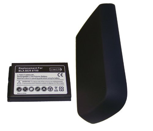 BlackBerry 9700 II - 2500 mAh Premium Extended Battery with Back Door
