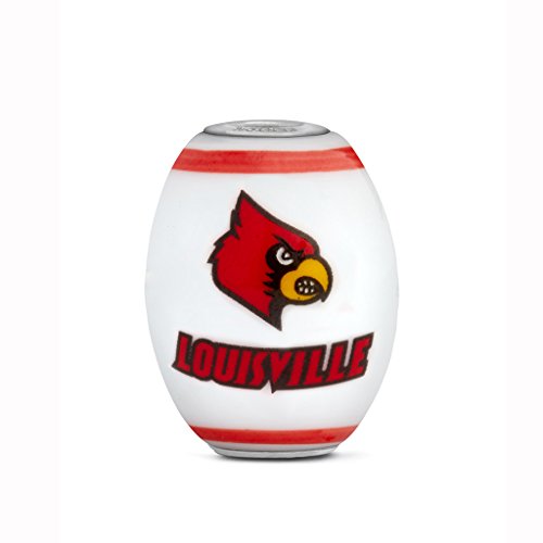 Louisville Cardinals Large Glass Bead Fits Most European Style Bracelets