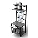 LAN Computer Rack 30 x 24 -Black Frame, Black Surface