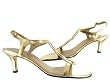 Vaneli Womens Mirely's Gold Foil Sandal Medium