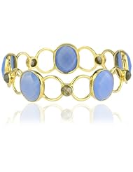 Elyssa Bass Designs 18kt Vermeil Large Oval Open Bangle Bracelet