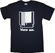 Nintendo Blow Me Game t-shirt Navy
