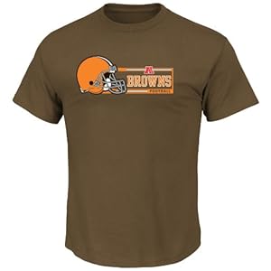 NFL Cleveland Browns Men's Critical Victory VII Short Sleeve Tee, Classic Brown, X-Large