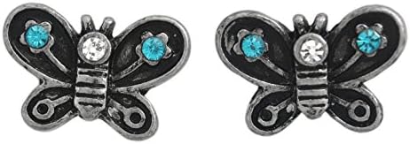 Howard's Silver-Plated Hypo-Allergenic Butterfly Stud Earrings
