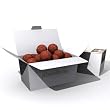 19 pcs Chic & Classy White Ballotin Box Filled With French Truffles