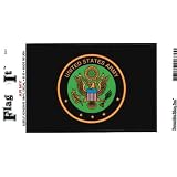 Army Heavy Duty Vinyl Bumper Sticker (3 x 5 Inches) by Flag It