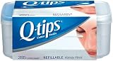 Q-Tips Cotton Swabs, Refillable Vanity Pack, 285 ea (Pack of 6)
