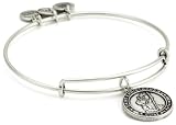 Alex and Ani Bangle Bar "St. Christopher" Russian-Silver Expandable Bracelet