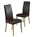2 Alton Antiqued Leather Dining Chairs