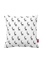 Bottega Tessile Cojín Con Relleno Extraíble (Blanco/Gris Oscuro)