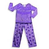 Dream Apparel - Girls Long Sleeve Velour Pajamas, Purple
