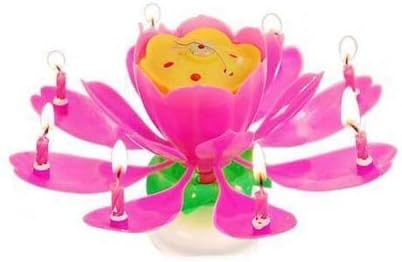 2X The Amazing Happy Birthday Candle - PINK