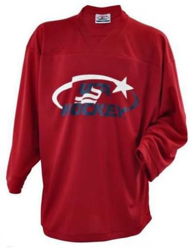 USA Hockey Adult Practice Ice Hockey Jersey Mid-Weight Black, Navy, Red or White