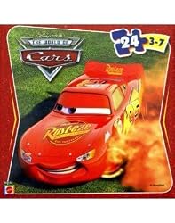 Disney Pixar Cars Lightning McQueen Puzzle 24 Piece "Burning Rubber"