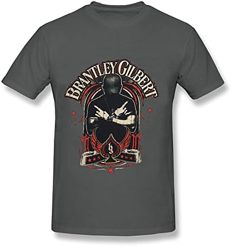 Men's Brantley Gilbert Crossed Arms Logo T-shirt Gray