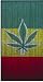 Rasta Leaf- Beaded Door Curtain- 90 Strands!