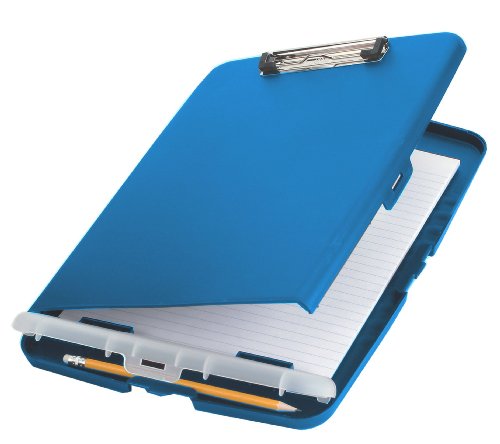 Officemate  Slim Clipboard Storage Box, Translucent Blue (83304)