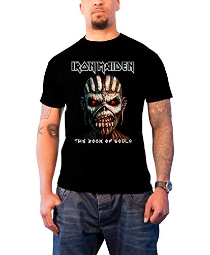Iron Maiden Mens T Shirt Black Book Of Souls album Official