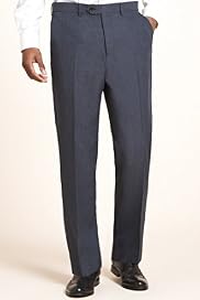 Crease Resistant Flat Front Trousers