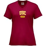 Nike USC Trojans Cardinal Ladies Ligature Arched Team Logo T-shirt