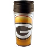 NFL Football Team Logo Vortex 16 Ounce Acrylic Travel Tumbler Glass - Green Bay Packers