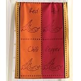Chili Pepper Jacquard Dishtowel