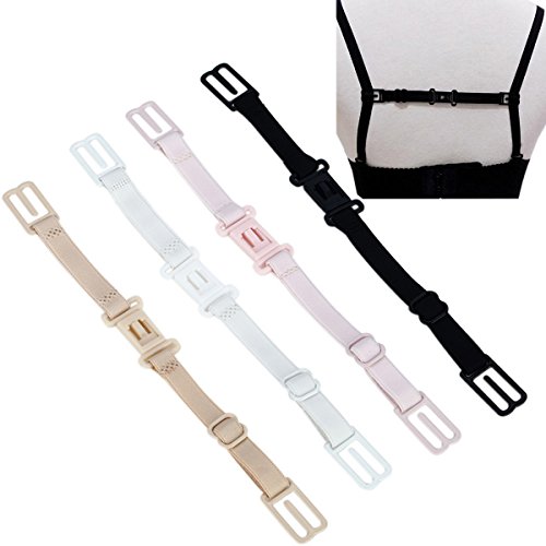 CAKYE® Women's Bra Strap Holder 4PCs Elastic Non-slip Straps With Buckle