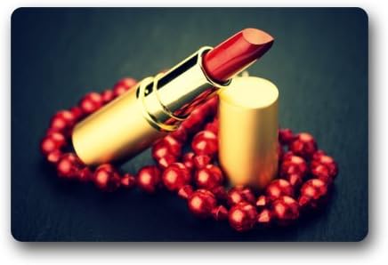 23.6"(L)x15.7"(W),3/16"-Comfortable Beautiful Lipstick Bead Doormats Door Mat