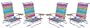 RIO 5 Position to Layflat 4 Pack Carrying Beach Chairs