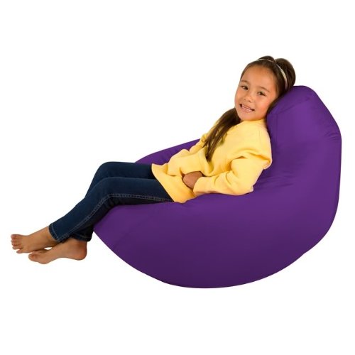 Kids Hi-BagZ® - Kids Bean Bag Gaming Chair - Childrens Beanbag (Water Resistant) PURPLE top Garden Furniture product Kids Hi-BagZ® - Kids Bean Bag Gaming Chair - Childrens Beanbag (Water Resistant) PURPLE picture