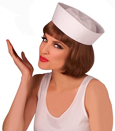White Cotton Sailor Hat