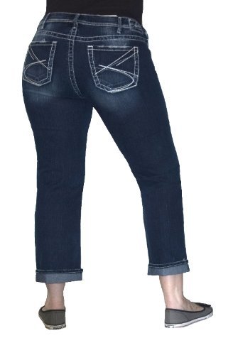 Silver Jeans Women's Akio Capri Pants Jeans Size 24 product image