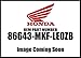 Honda 2017-2018 Cb Right Type1 Stripe A 86643-Mkf-Le0zb New Oem