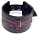 Brown Distressed Leather Strap Bracelet Wristband