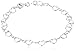 Amazon Collection Sterling Silver 5.3mm Heart-Link Bracelet
