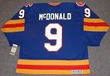 LANNY McDONALD Colorado Rockies 1980 CCM Vintage Throwback Away NHL Hockey Jersey, MEDIUM