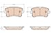 TRW Automotive TPC1547 Disc Brake Pad Set for Audi A6 Quattro: 2012-2018 and other applications Rear