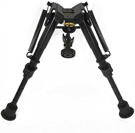6-9 Inch Tactical Solid Base BiPod Adjustable Height Notched Legs Hunting Rifle Bi-pod